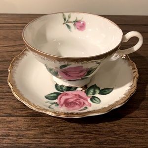 Vintage Nippon Yoko Boeki Japan Co teacup saucer